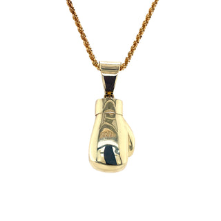 9K Yellow Gold Boxing Glove Pendant