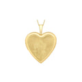9K Yellow Gold Etched St Christopher 'Heart' Locket