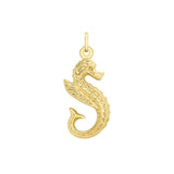 9K Yellow Gold Seahorse Pendant