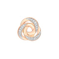9K Rose Gold CZ Triple-Linked-Rings Pendant
