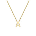 9K Yellow Gold Mini Initial 'A' Pendant