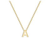 9K Yellow Gold Mini Initial 'A' Pendant