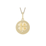 9K Yellow Gold 4 Leaf Clover Pendant