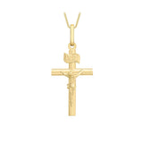 9K Yellow Gold Crucifix Pendant