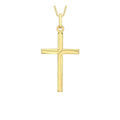 9K Yellow Gold Twist Cross Pendant