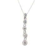 18ct White Gold Diamond Pendant
