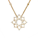 18K Yellow Gold Tessellated Diamond Necklace