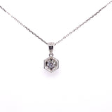 18ct White Gold 0.33ct Diamond Set Pendant