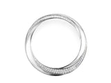 18K White Gold Diamond Set Circle Pendant