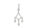 9K White Gold Diamond Pendant