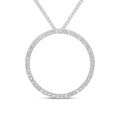 18K White Gold 0.65ct Diamond Pendant