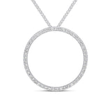 18K White Gold 0.65ct Diamond Pendant