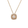 18K Rose Gold 0.35ct Diamond Studded Pendant