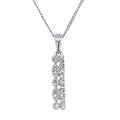 9K White Gold 0.13ct Diamond Pendant