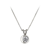 18K White Gold 0.50ct Diamond Set Pendant
