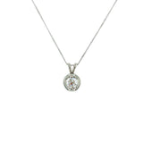 18K White Gold 0.75ct Diamond Pendant
