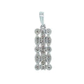 9K White Gold 0.27ct Diamond Pendant