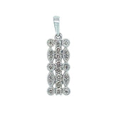 9K White Gold 0.27ct Diamond Pendant