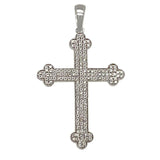 14K White Gold 0.33ct Diamond Cross Pendant