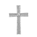 9K White Gold 1.78ct Diamond Cross Pendant