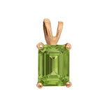 9K Yellow Gold Peridot Pendant