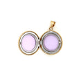 9K Yellow Gold Round Star Set Diamond Locket