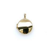 9K Yellow Gold Plain Round Locket