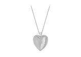 Sterling Silver Engraved Heart Locket