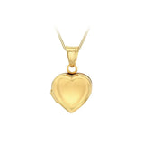 9K Yellow Gold Small Heart Locket