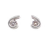 9K White Gold 0.51ct Diamond Stud Earrings