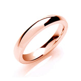 3mm Court Shape Wedding Band 18ct Rose