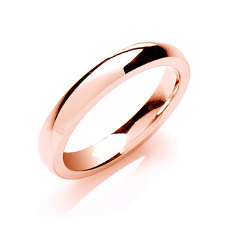 3mm Court Shape Wedding Band 18ct Rose J