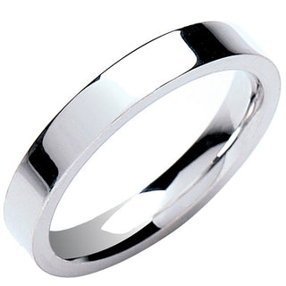 3mm Premium Flat Court 18ct White L