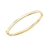 9K Yellow Gold Children's Plain Bangle