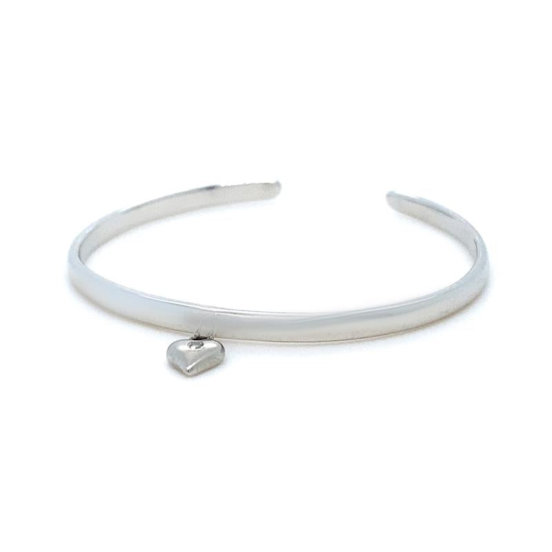 Sterling Silver Lily and Lotty Cubic Zirconia Bangle