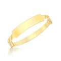 9K Yellow Gold Expandable Children's ID Bangle