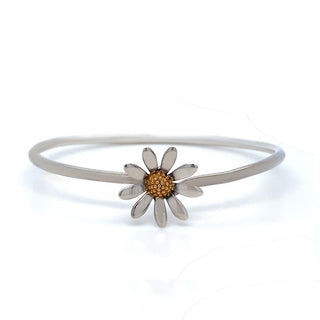 Sterling Silver Daisy Bangle