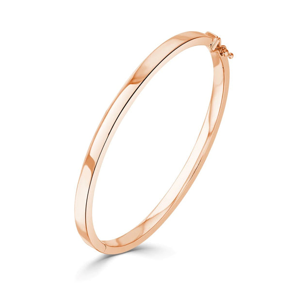 9K Rose Gold Square Bangle