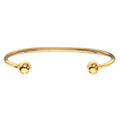 9K Yellow Gold Solid Torc Bangle