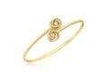 9K Yellow Gold Cubic Zirconia Knot Bangle