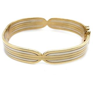 9K Yellow Gold Deco Curve Bangle