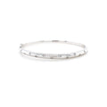18K White Gold Diamond Bangle