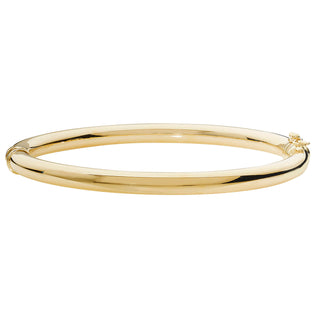 9K Yellow Gold Plain Bangle