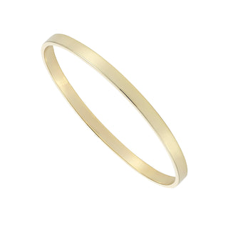 9ct Yelllow Gold Solid Oval Bangle