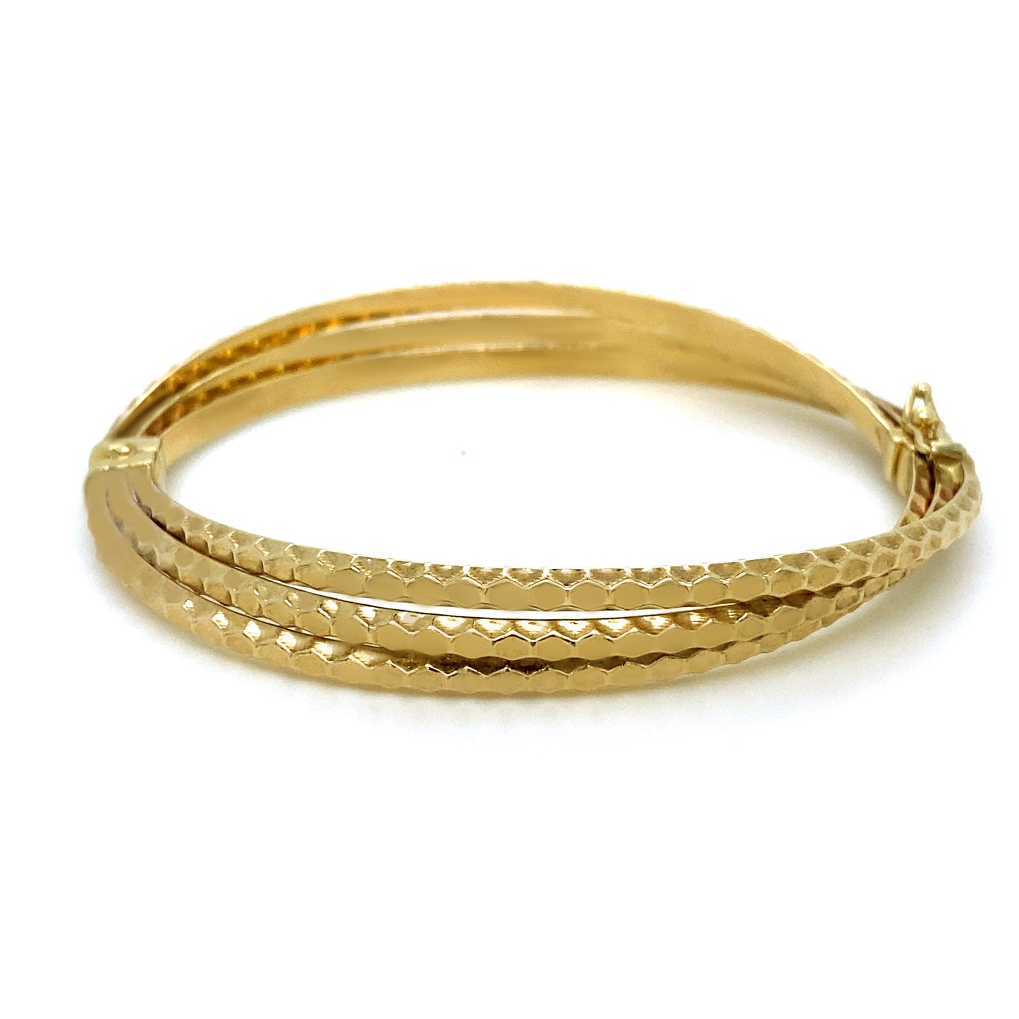 9K Yellow Gold Triple-Wrap Bracelet