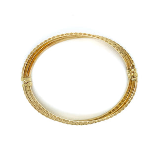 9K Yellow Gold Triple-Wrap Bracelet