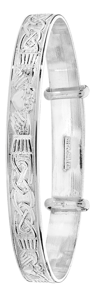 Sterling Silver Expandable Baby Bangle