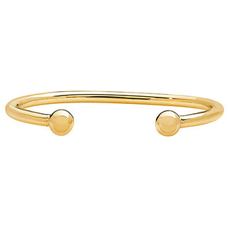 9K Yellow Gold Solid Torque Bangle