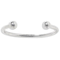 Sterling Silver Torc Bangle Large
