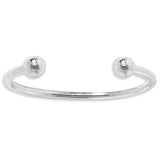 Sterling Silver Torc Bangle Large